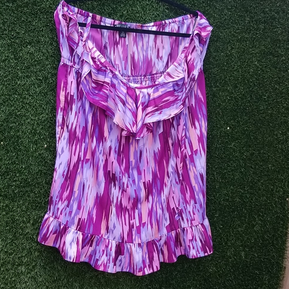 Fun Purple Plus Dress - Picture 7 of 7
